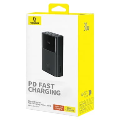 پاوربانک 30 وات بیسوس مدل Star-Lord Digital Display Fast Charging ظرفیت 10000 میلی آمپر ساعت