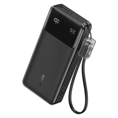 پاوربانک انکر مدل A1384 ظرفیت 20000 میلی آمپر ساعت به همراه کابل USB-C